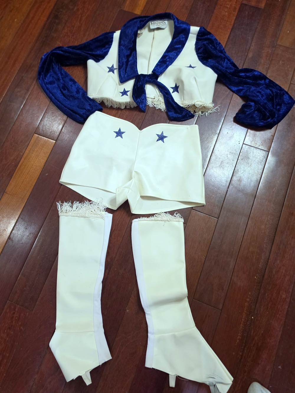 VINTAGE! Dallas Cowgirls Cowboys Cheerleading Outfit. Womans SMALL